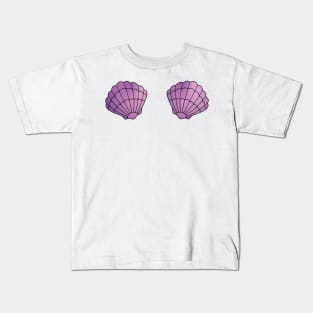 Mermaid Shells Bra Kids T-Shirt